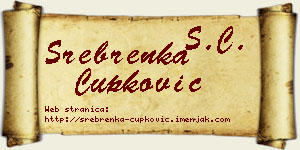 Srebrenka Čupković vizit kartica